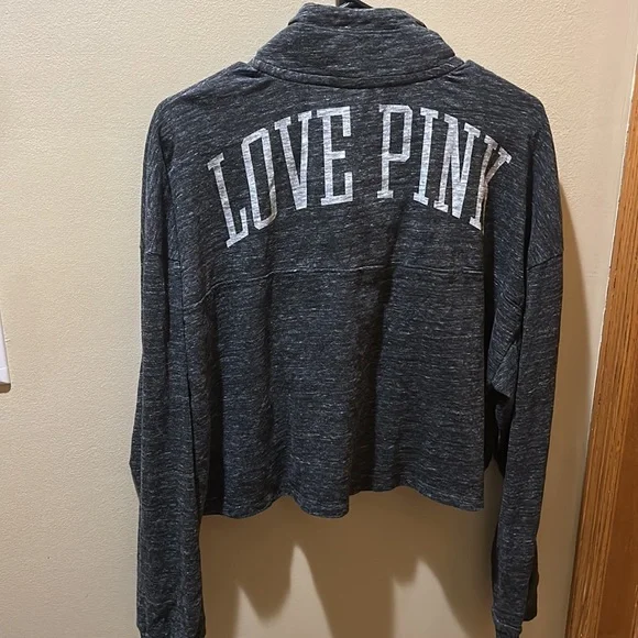 Pink Victoria Secret Cropped Sweatshirt - Picture 5 of 5